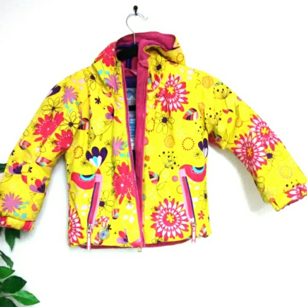 Obermeyer Girls yellow Cute Size 4 winter Jacket
